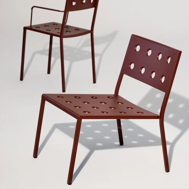 HAY - Balcony Lounge Chair, iron red