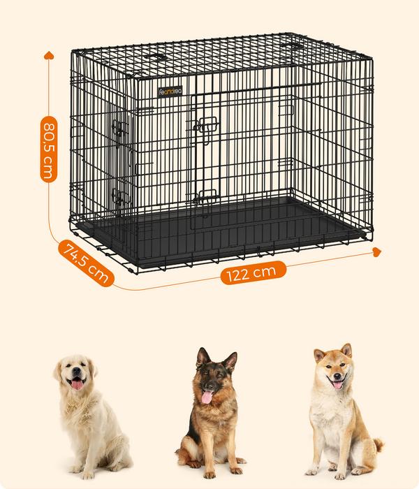 Feandrea Hundekäfig XXL mit 2 Türen