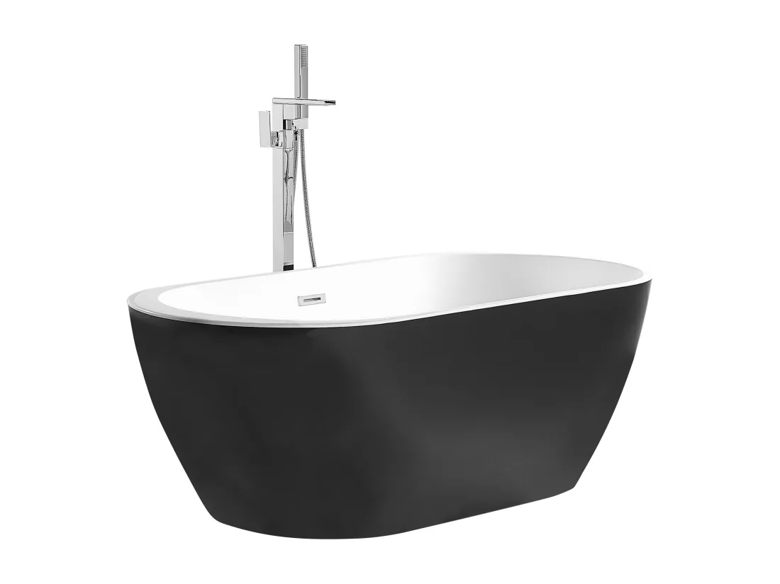 Baignoire îlot noire 150 x 80 cm NEVIS