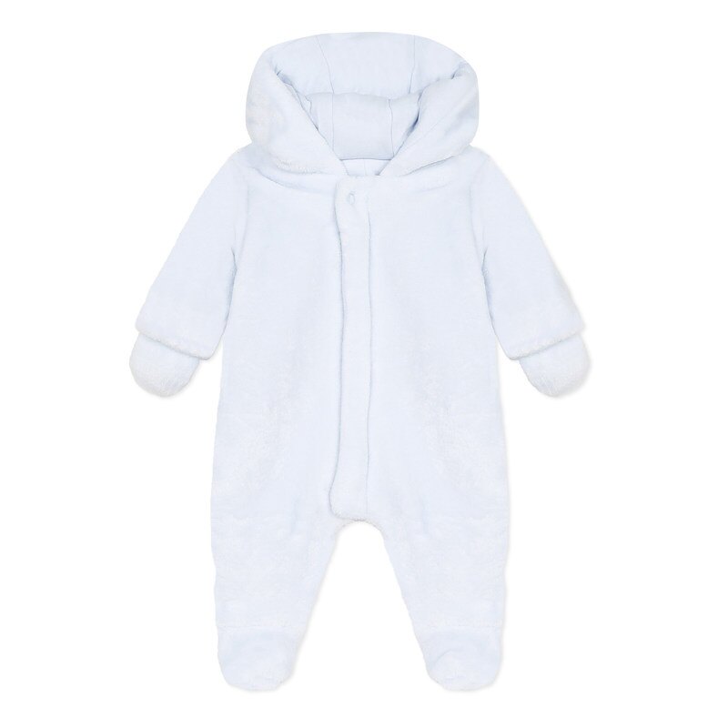 Pilote fausse fourrure bleu ciel naissance Absorba Aucune nuance