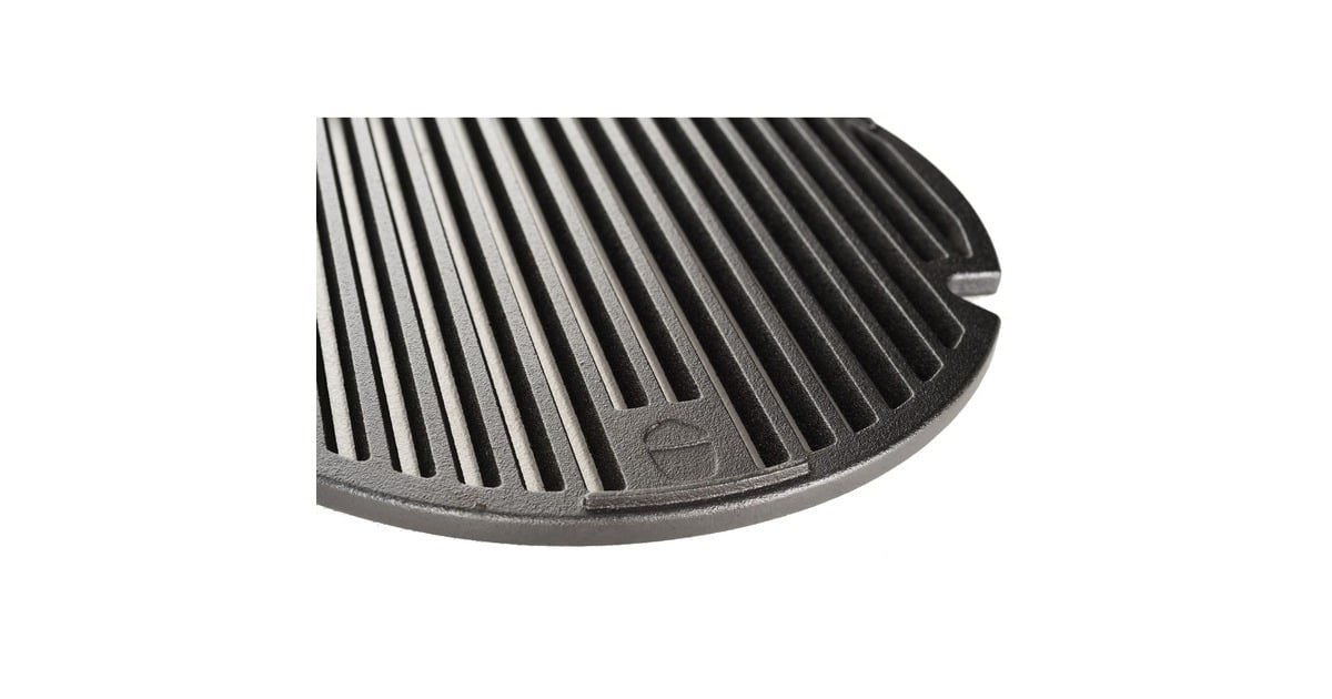 Kamado JoeSear Plate voor Kamado Joe Classic I, II, III en Joe Jr. grillrooster  (Zwart, Ø 34cm)