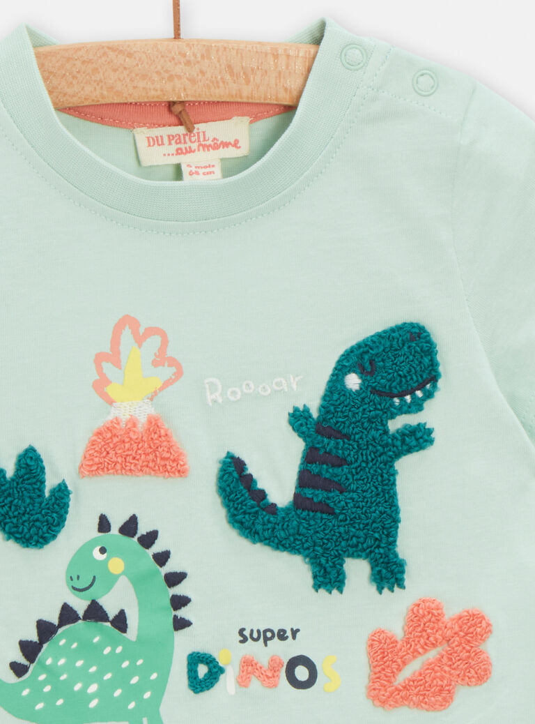 T-shirt opaline à animation dinosaure pour bébé garçon