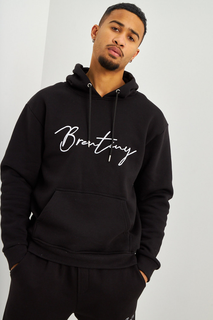 Sweat à capuche noir Brentiny