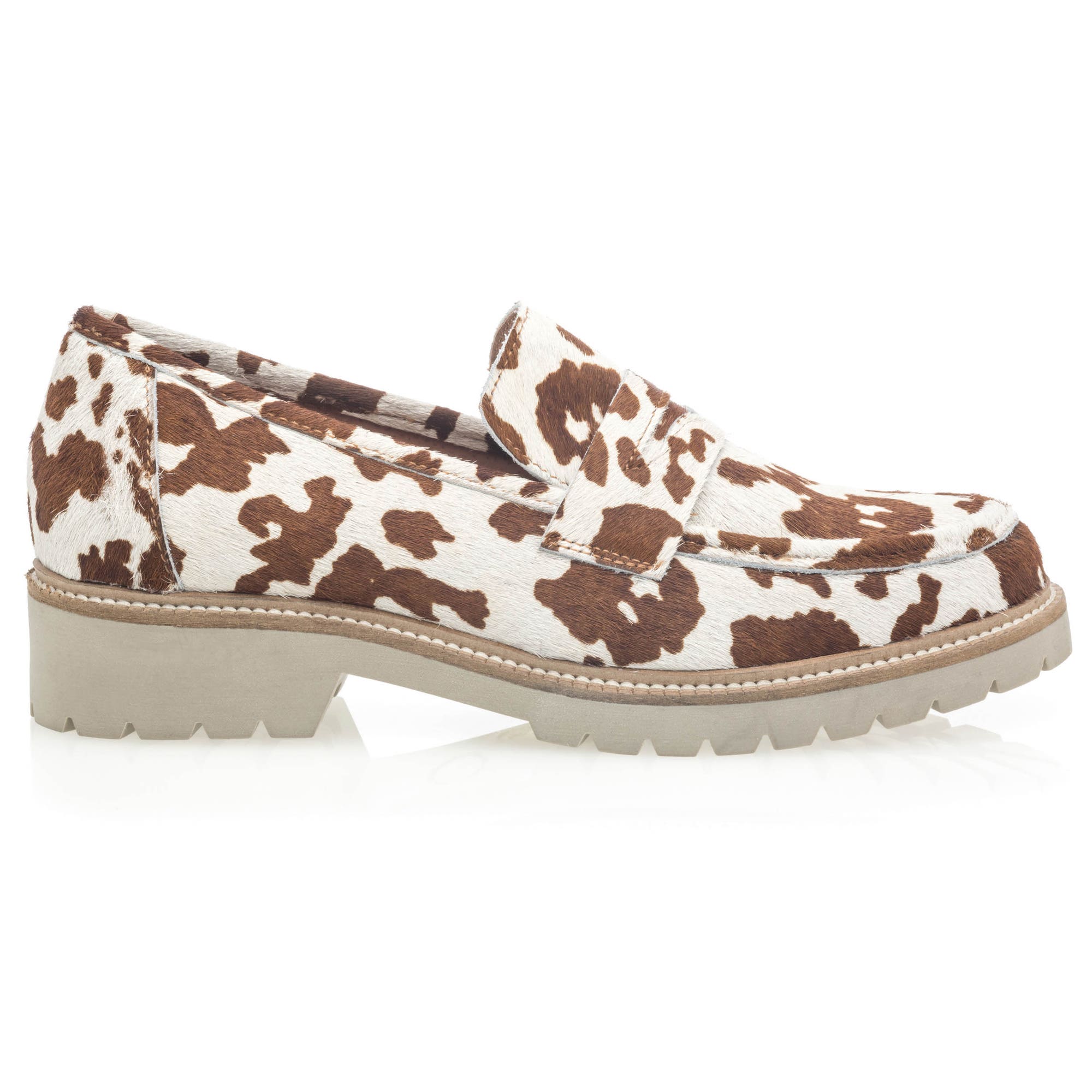 Mocassins Femme en cuir marron