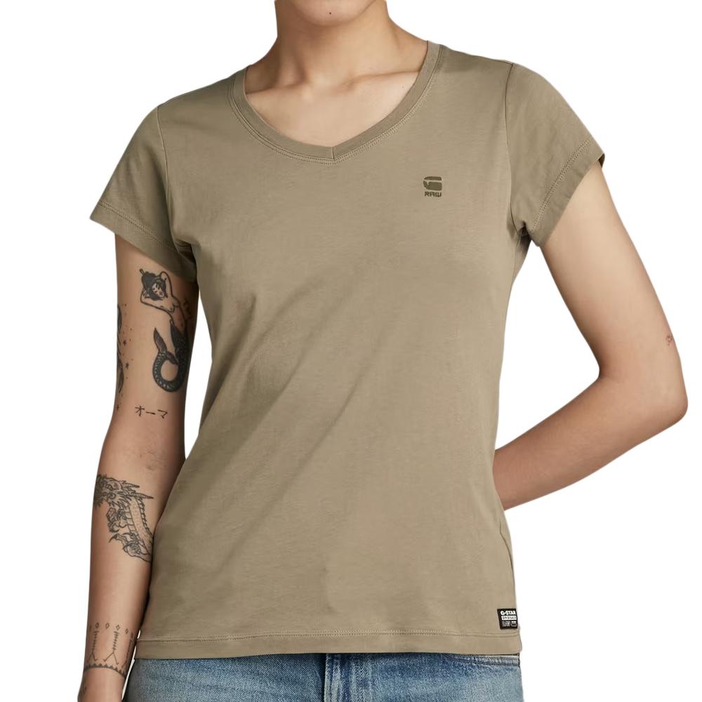 T-shirt Kaki Femme G-Star Raw Eyben