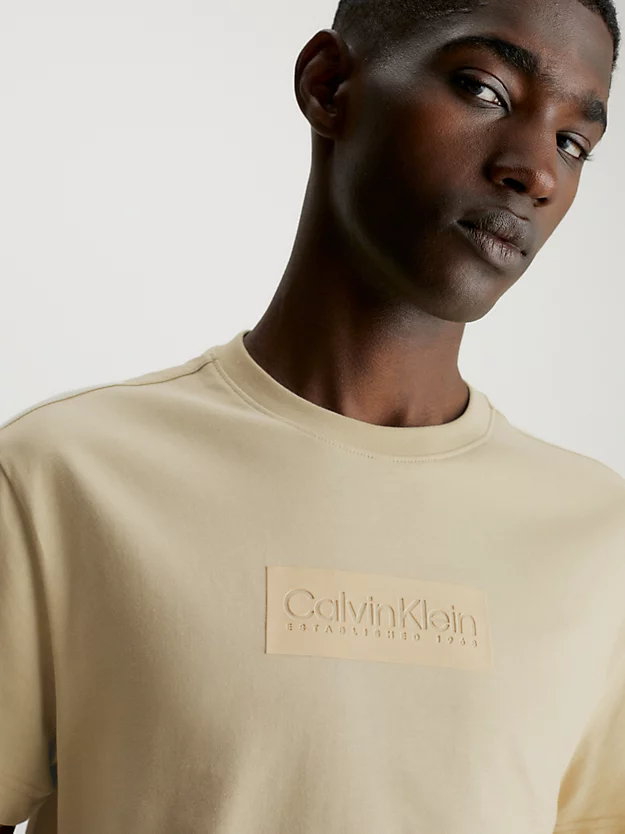 Camiseta de algodão com logotipo