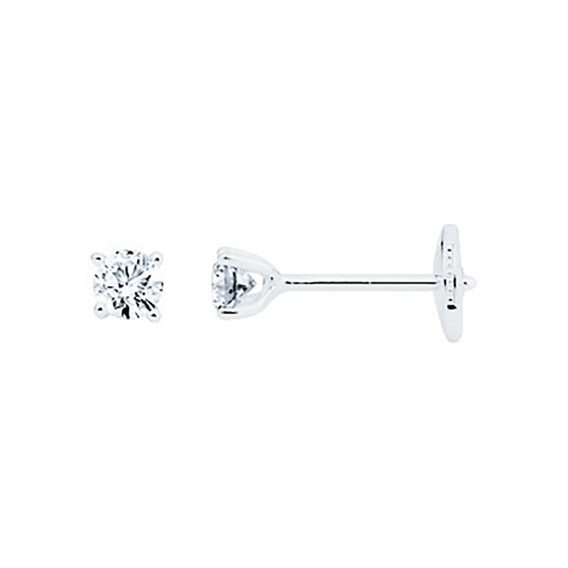 Boucles d'oreilles Diamants 0,36 carats - Or blanc