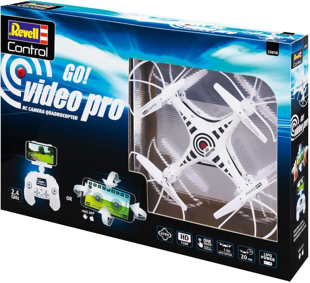 RC Kamera Quadrocopter  Go! Video Pro, Revell Control Ferngesteuerte Drohne