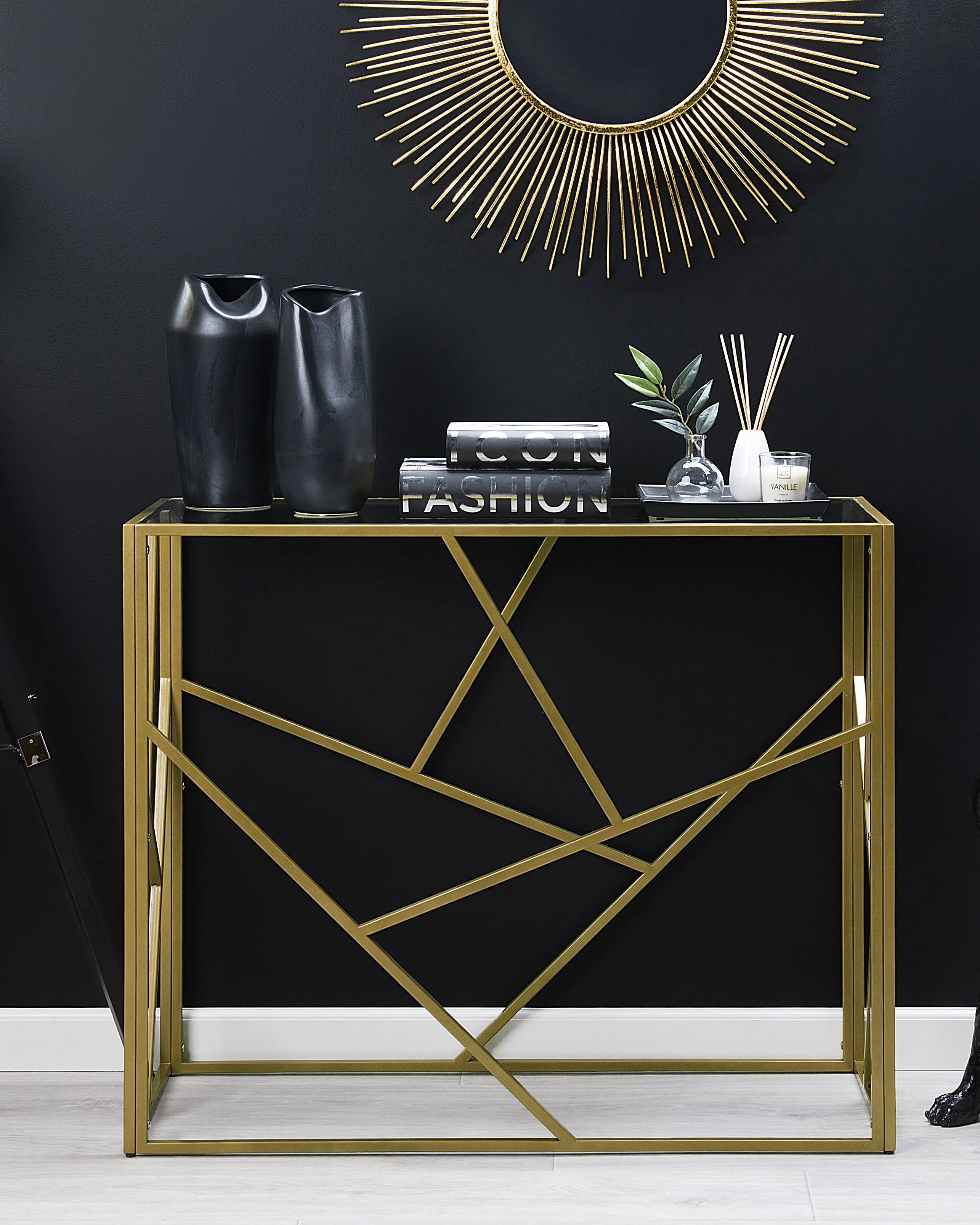 Sidetable ORLAND Glas Goud