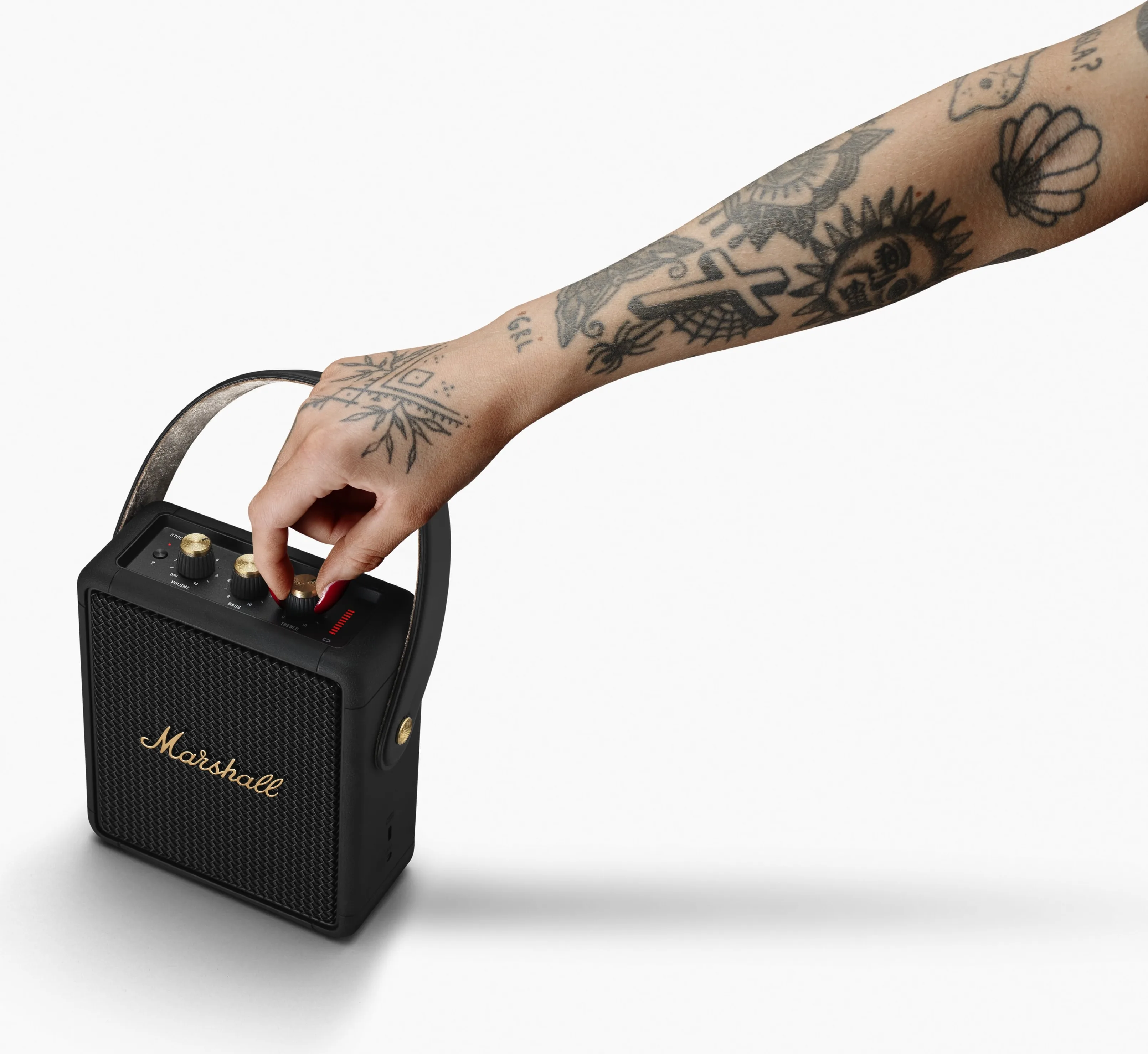 Marshall Stockwell II Black & Brass Enceintes Bluetooth portables
