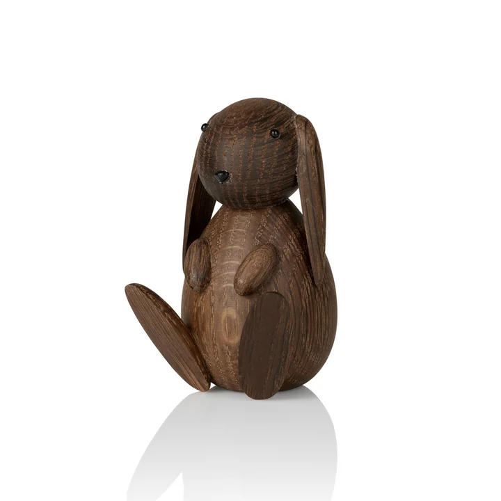 Lucie Kaas - Bunny Holzfigur, H 8,5 cm / Eiche geräuchert