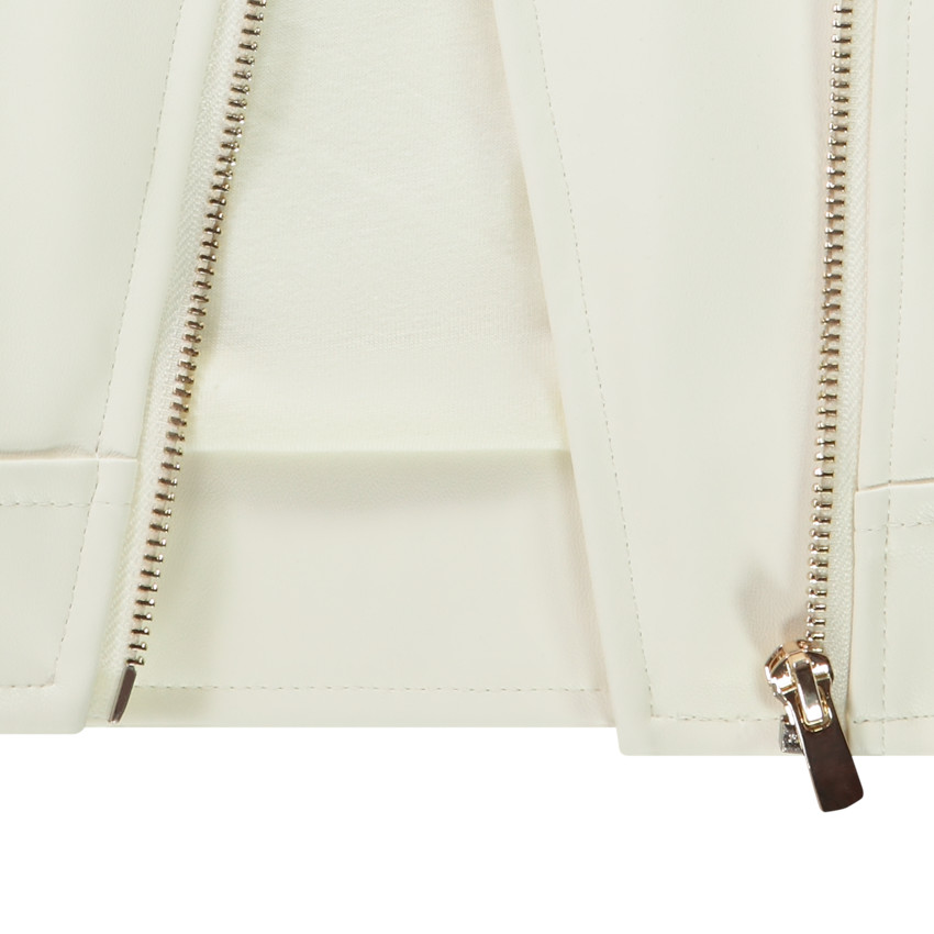 Perfecto esprit biker en simili cuir doublé pour fille