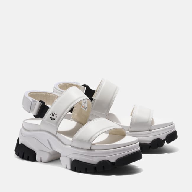Sandalo a Doppia Fascia Adley Way da Donna in                bianco