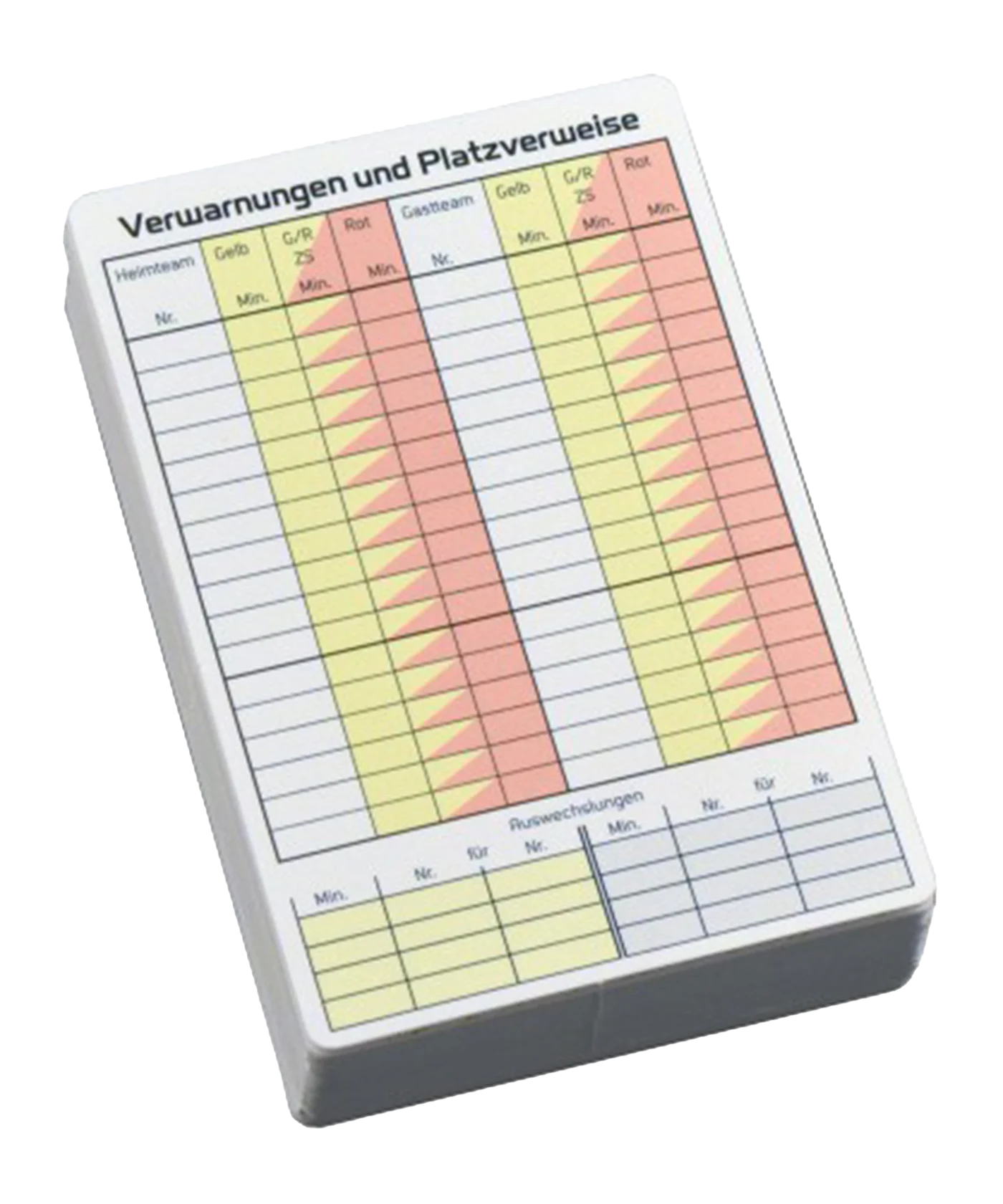 Cawila Spielnotizkarten Fußball 50er Set Weiss