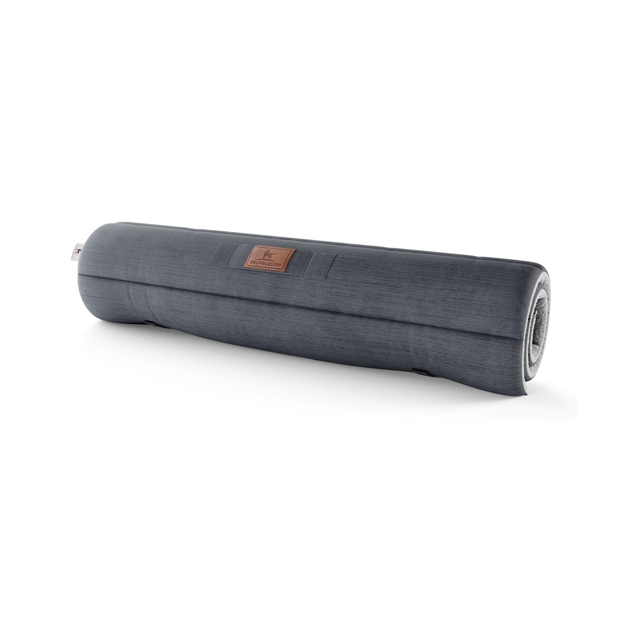 Knuffelwuff tragbare Reisematte Linea Travel aus Velours grau L