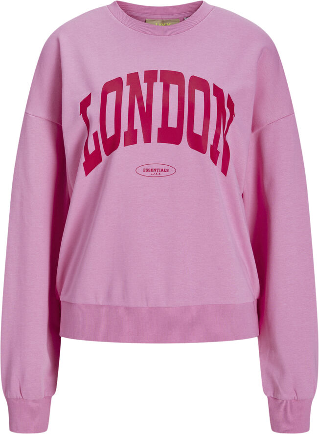 JJXX JXMERLE SPRING RLX SHORT LS CREW SW Morning glory/london