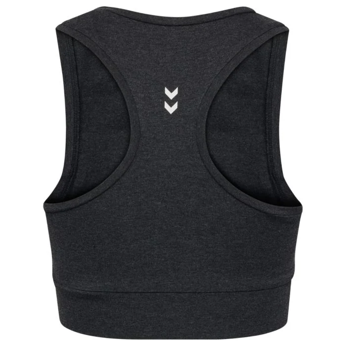 Hummel Dame BH Pulse Logo Light Support Bra Sort