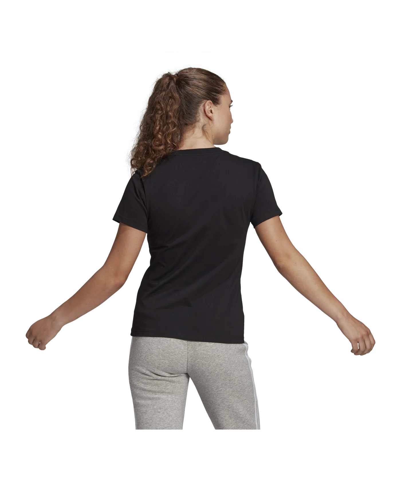 adidas Essentials Regular T-Shirt Damen Schwarz