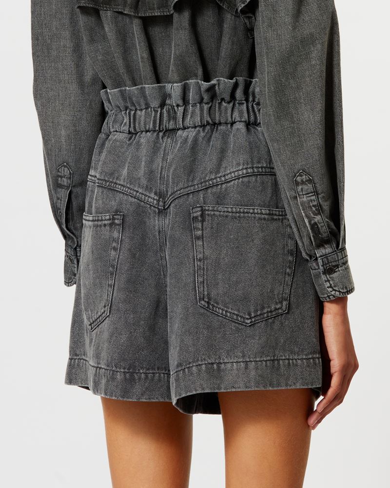TITEA SHORT EN JEAN FLUIDE