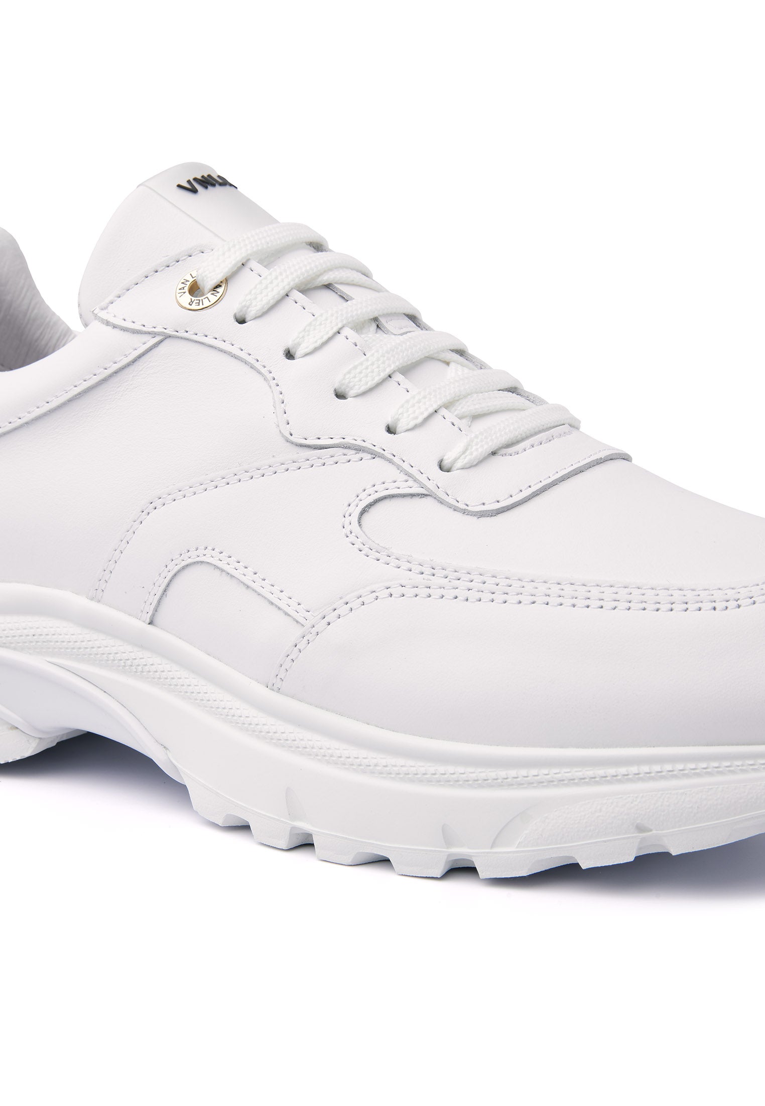 Wit gladleren Lambo sneaker