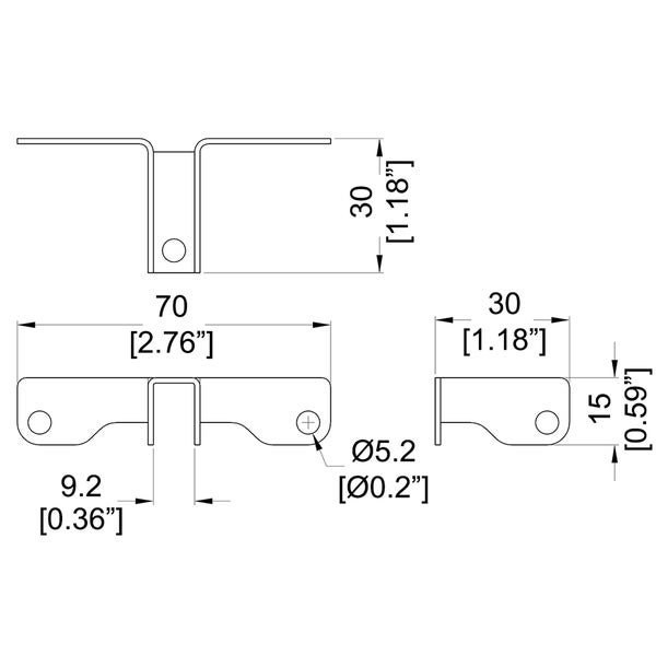 Penn Elcom B1631z vakverdeler 9.2mm, wandmontage