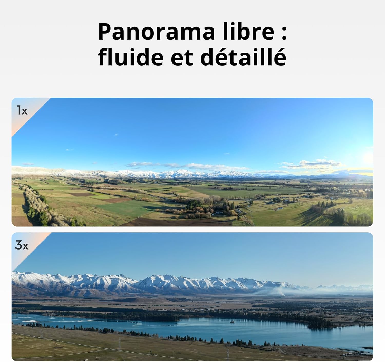 DJI Air 3S (RC-N3), drone avec caméra 4K, drone à double cam avec capteur CMOS grand-angle 1'', vidéo HDR 4K/60 ips et 14 stops de plage dynamique, temps de vol max. de 45 min, transmission sur 20 km