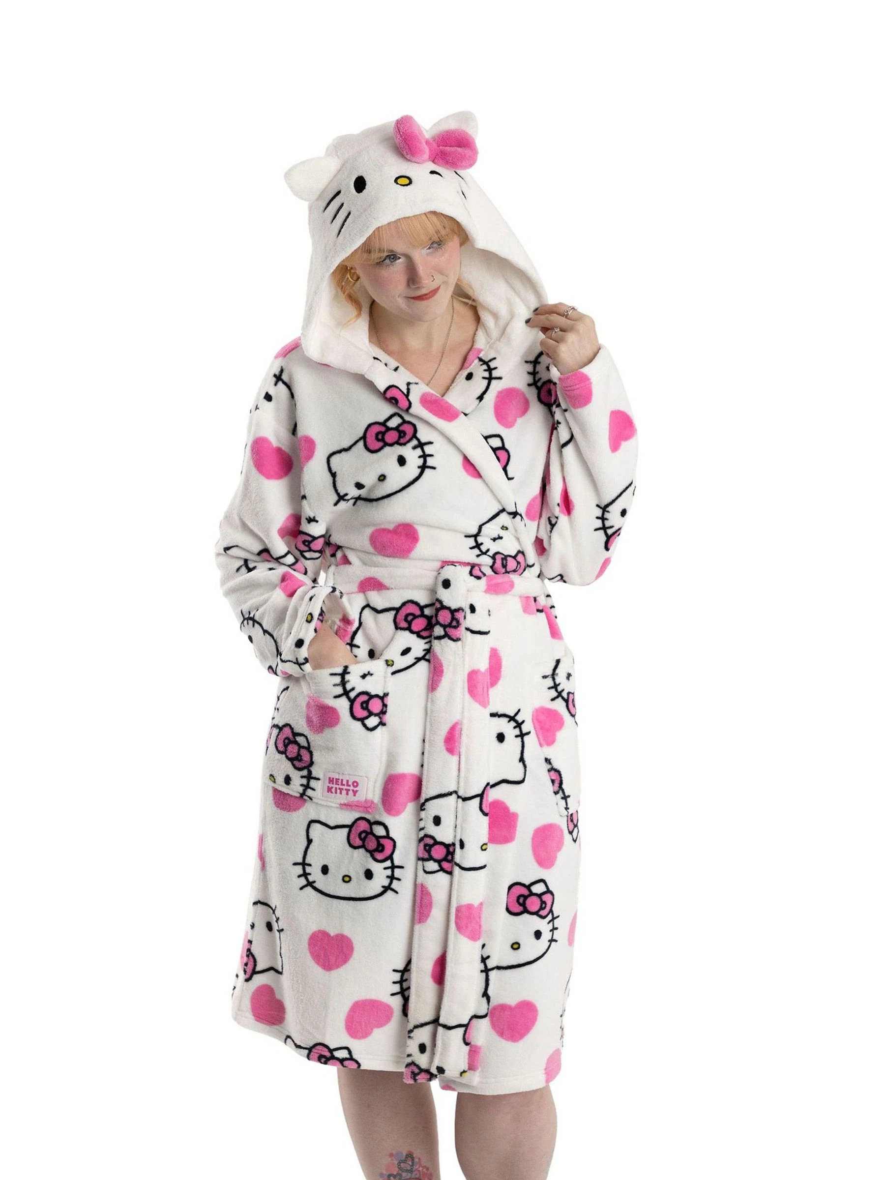 Vanilla Underground Hello Kitty Hooded Bath Robe