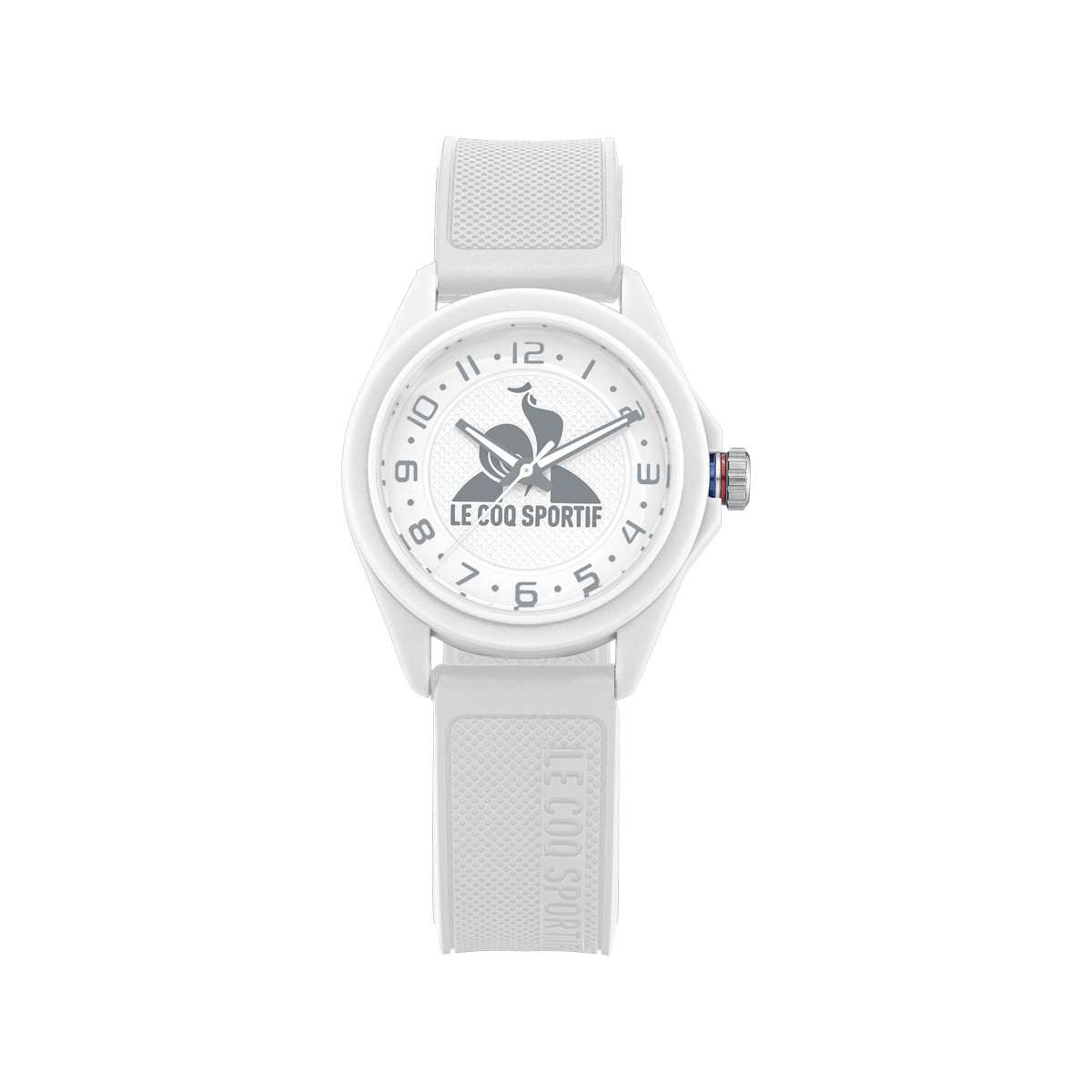 Montre LE COQ SPORTIF monochrome enfant bracelet plastique blanc