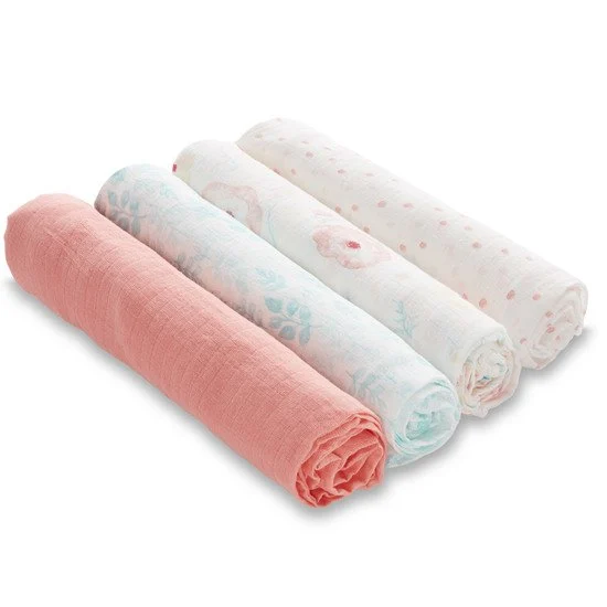 Lot de 4 langes 112x112   Dusty        de               aden + anais essentials