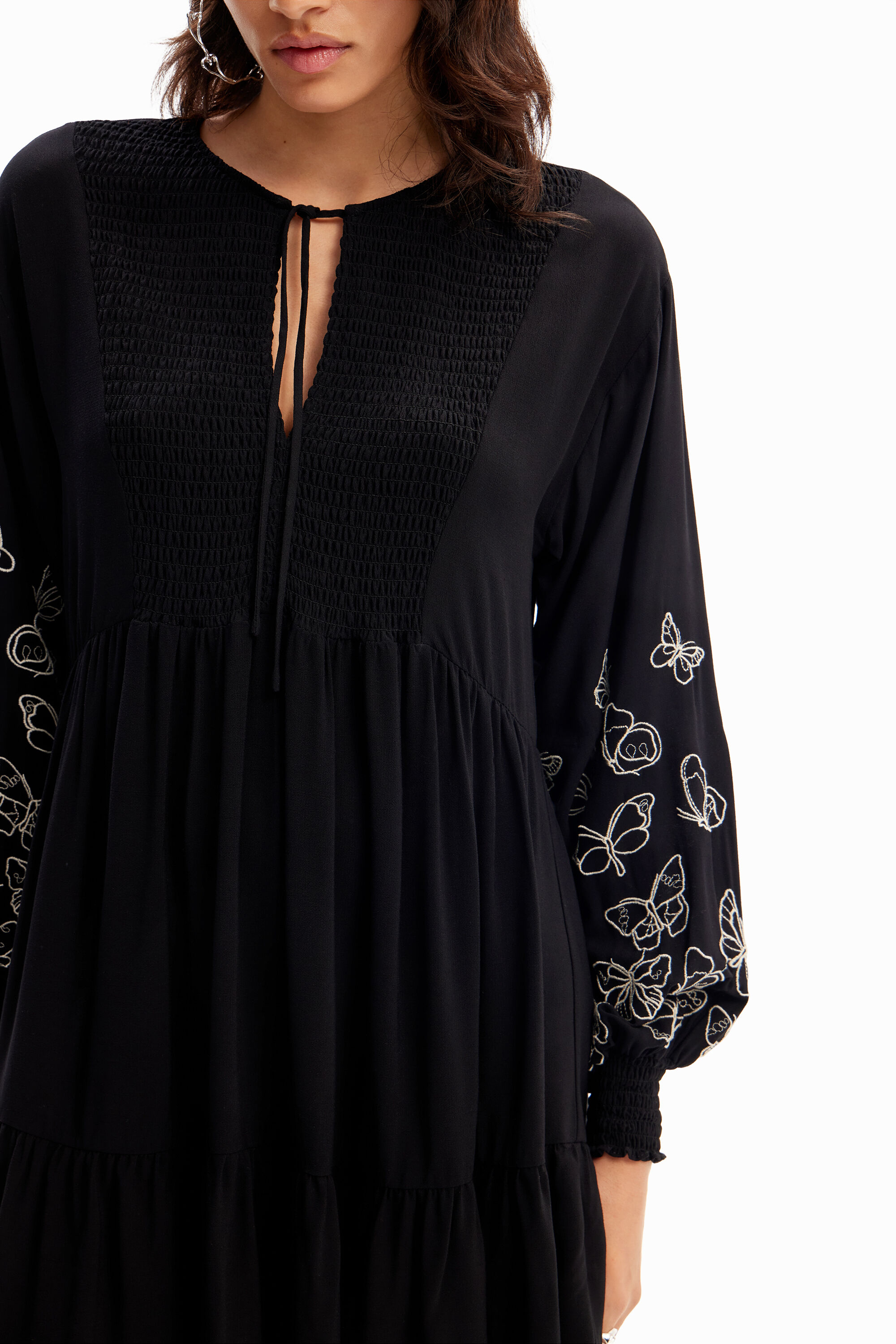 vestido curto túnica menina borboletas