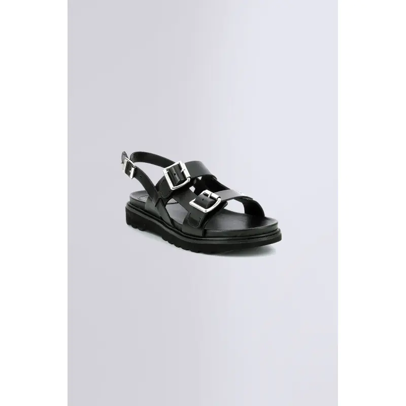 NEOSUMMER NOIR SANDALES Cuir Femme