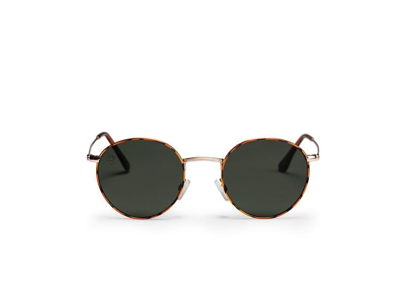 CHPO Sonnenbrille Liam Braun/Hellbraun/Dunkelgrün Edelstahl-Sonnenbrille