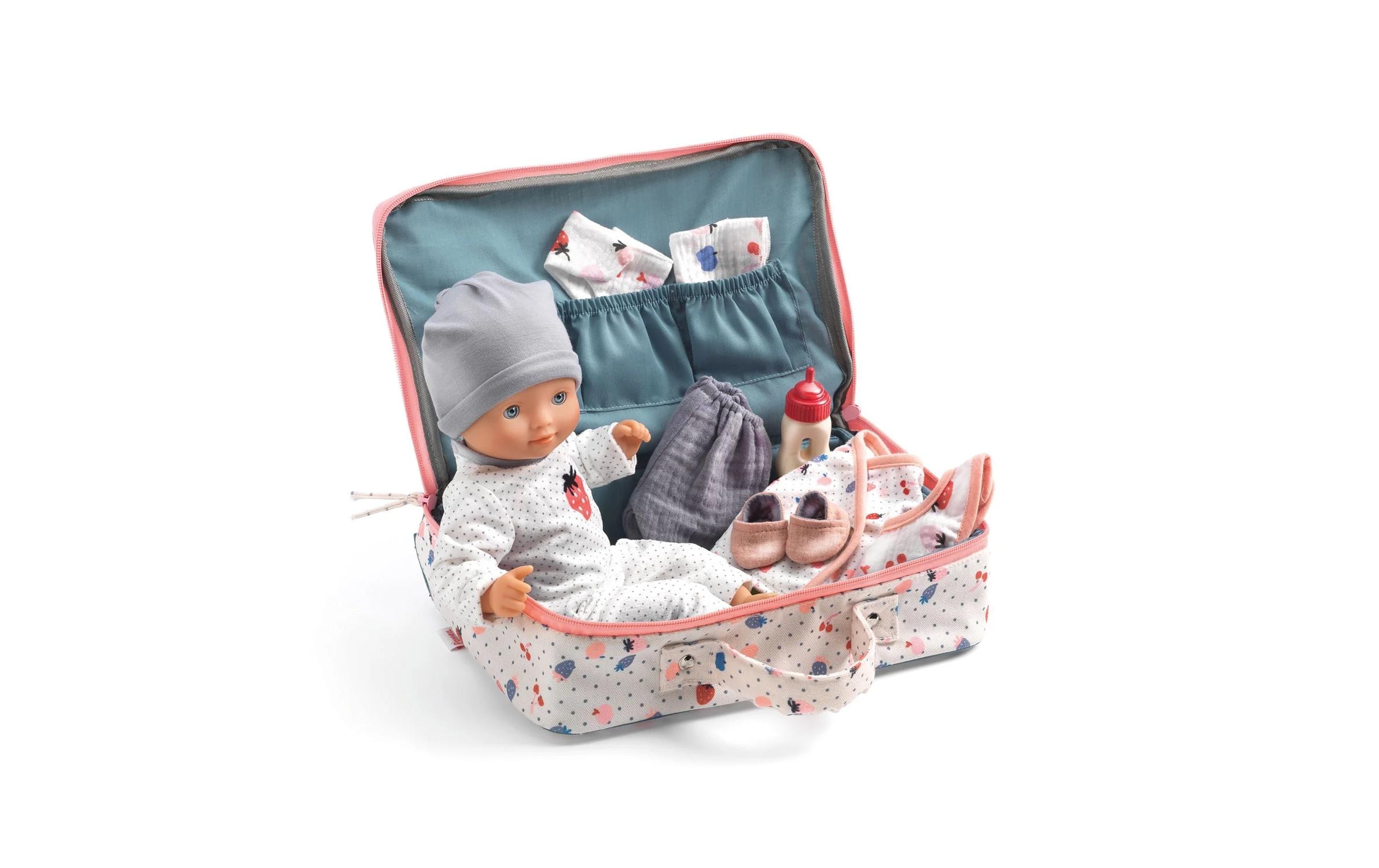 Pomea Spielkoffer mit Puppe & Zubehör VanilleDer Koffer von Vanille