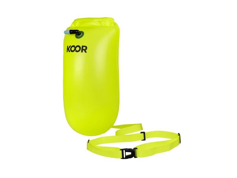 KOOR Schwimmboje Booa Giallo 15 l Dry Bag und Schwimmboje in einem