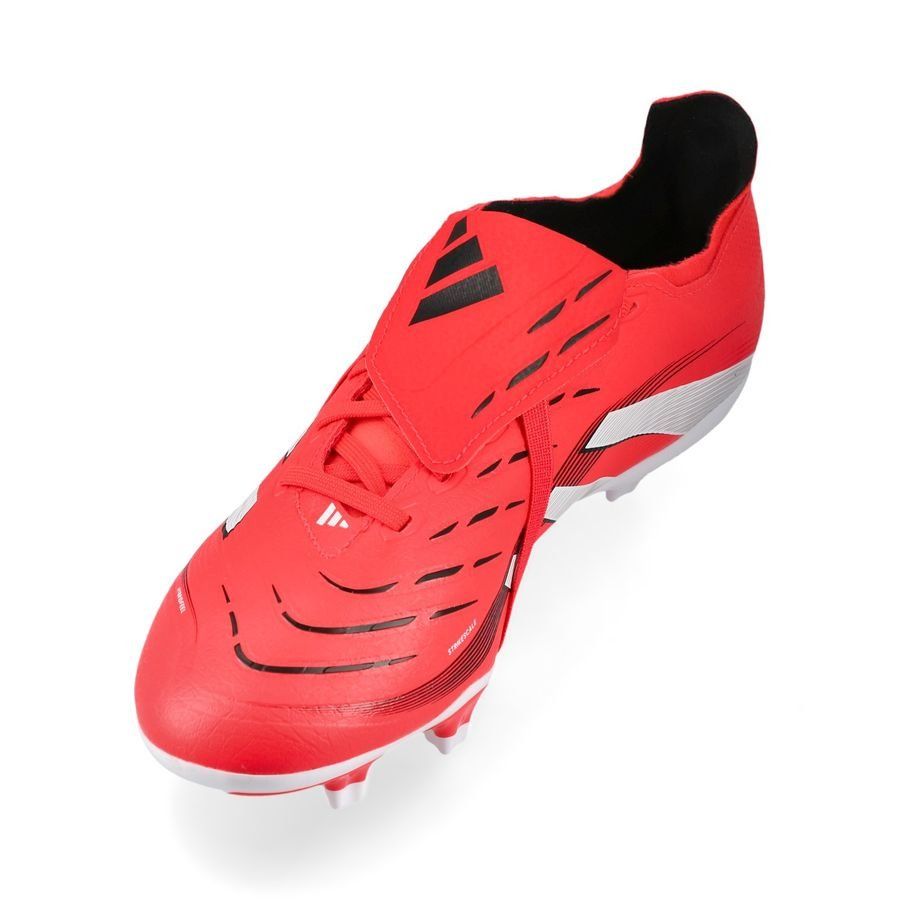 adidas Predator League Fold-over Tongue FG/AG Pure Victory - Lucid Red/Blanc/Noir