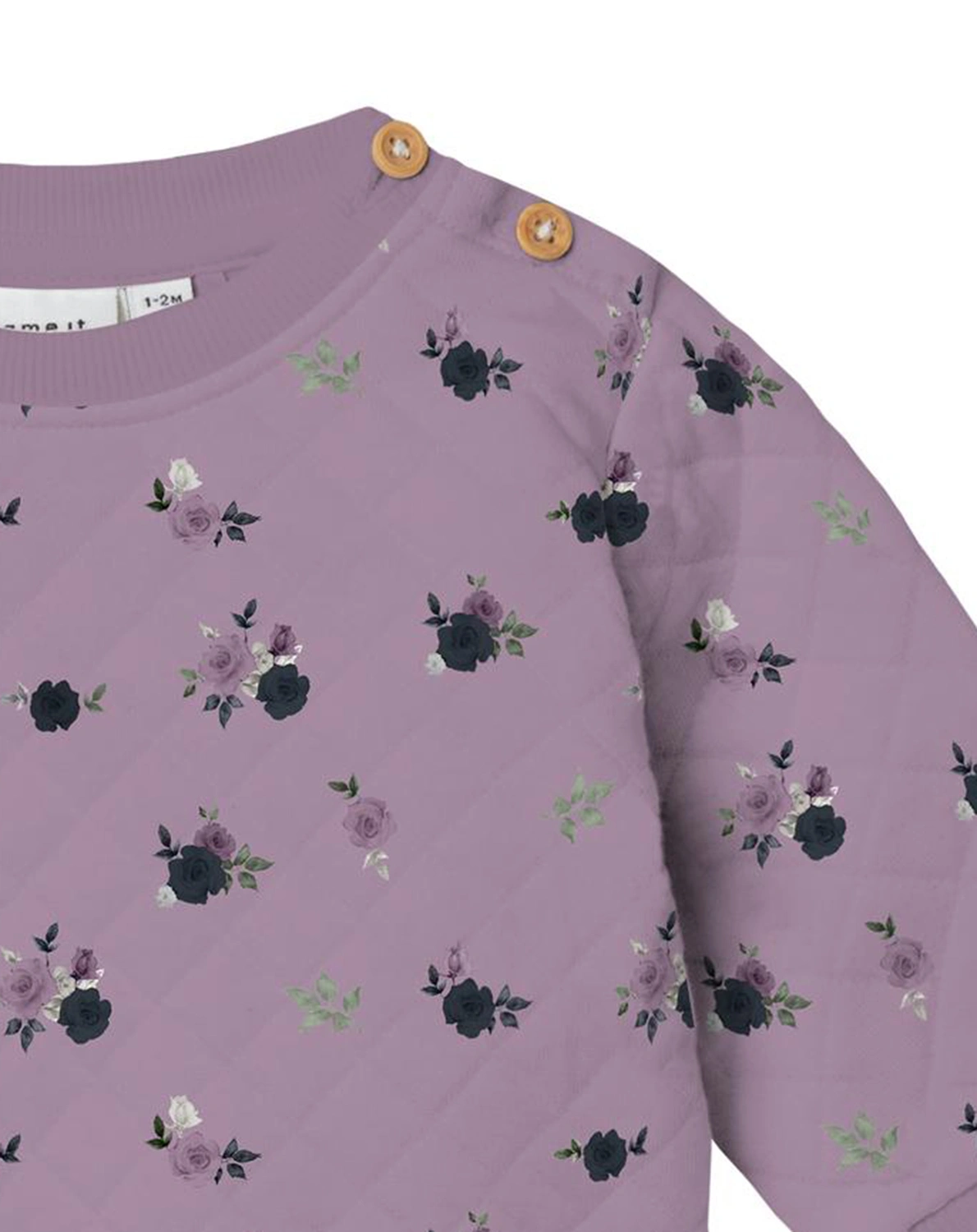 Sweatshirt NBFRAYIA FLOWERS in lavender mist