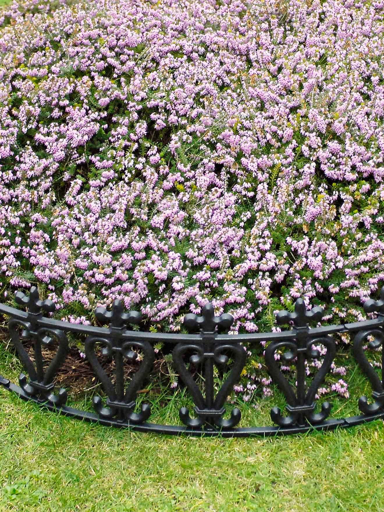 Lot de 6 barrières de jardin arrondies