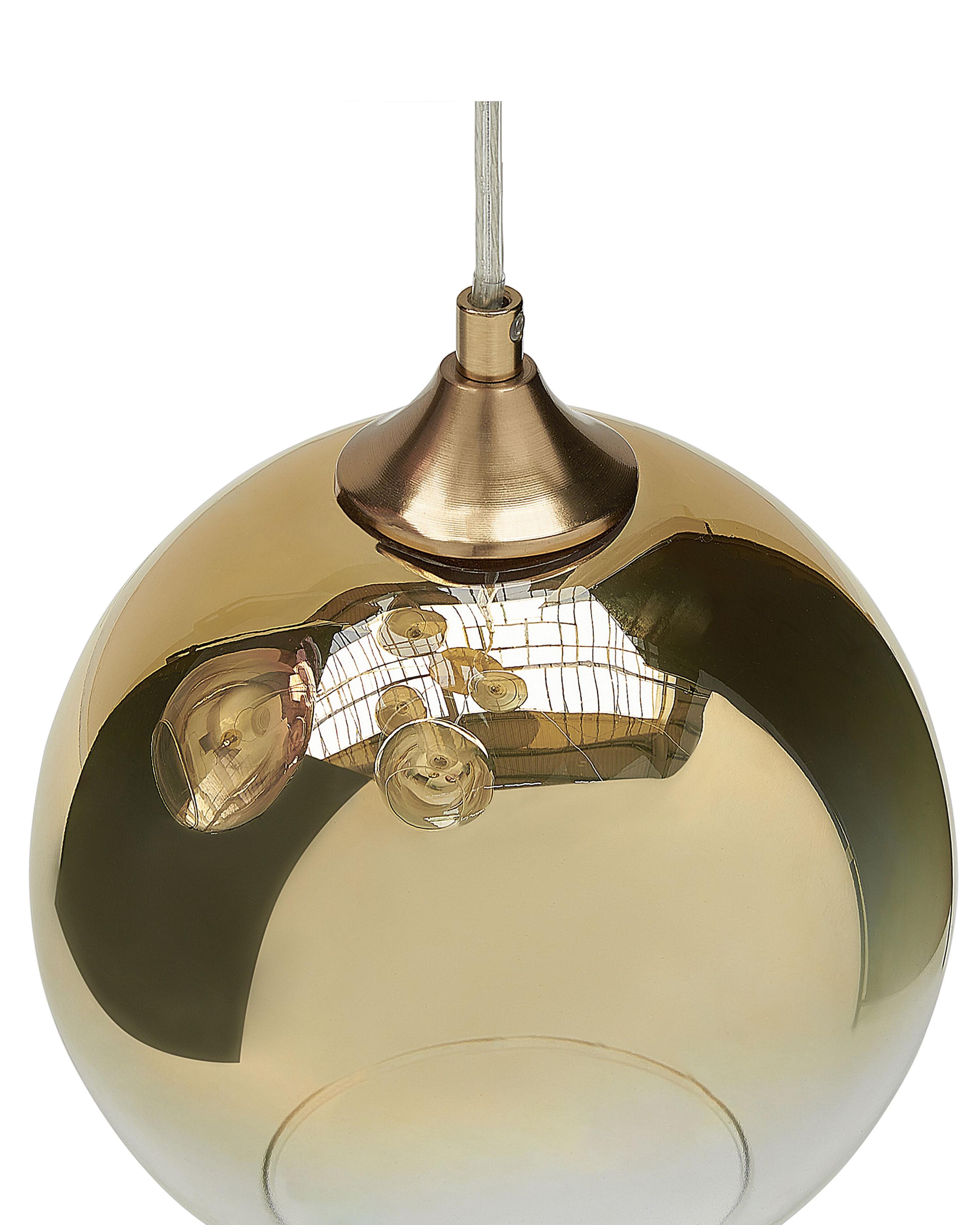 Hanglamp TOOMA Glas Messing