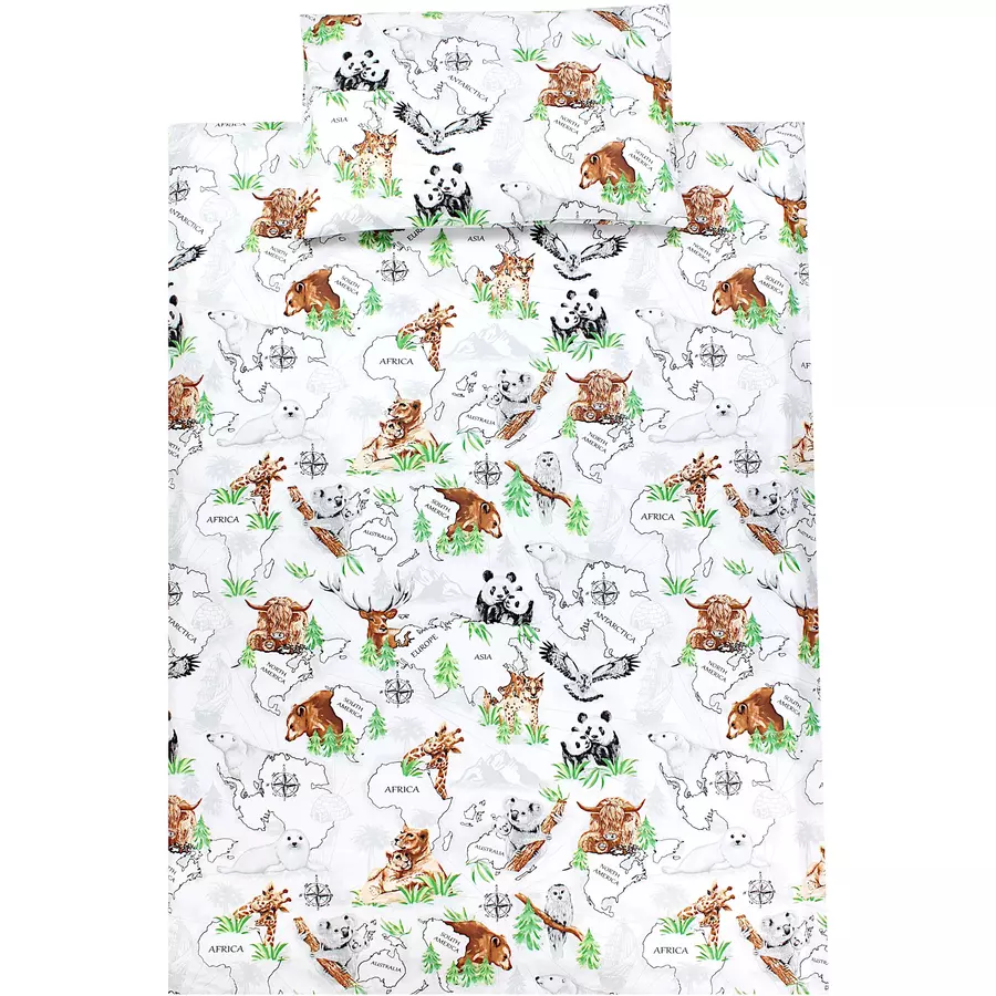 TupTam Kinder Bettwäsche Set 2-tlg grau Modell 1
