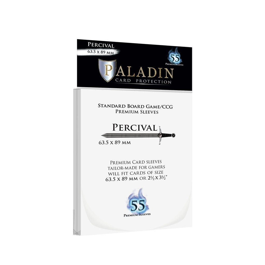 55 Protège Cartes Paladin - Percival - Standard Board Game/CCG 63.5 x 89 mm