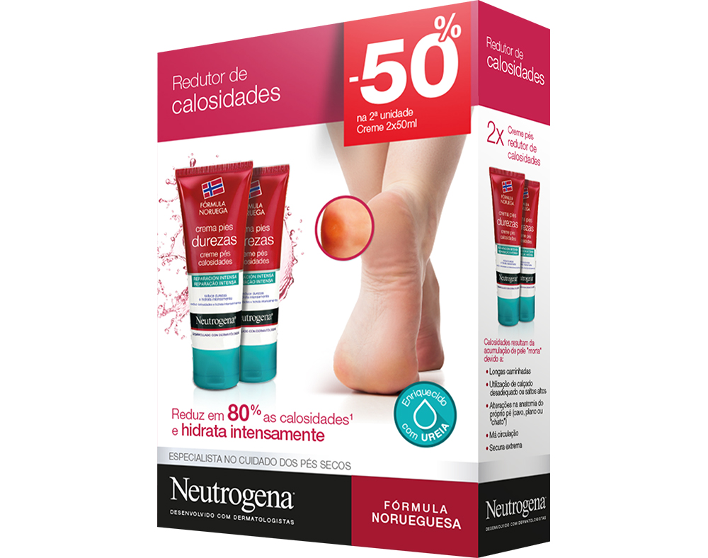 CREME NEUTROGENA PÉS CALOSIDADES 2X50ML 50% 2ªUN