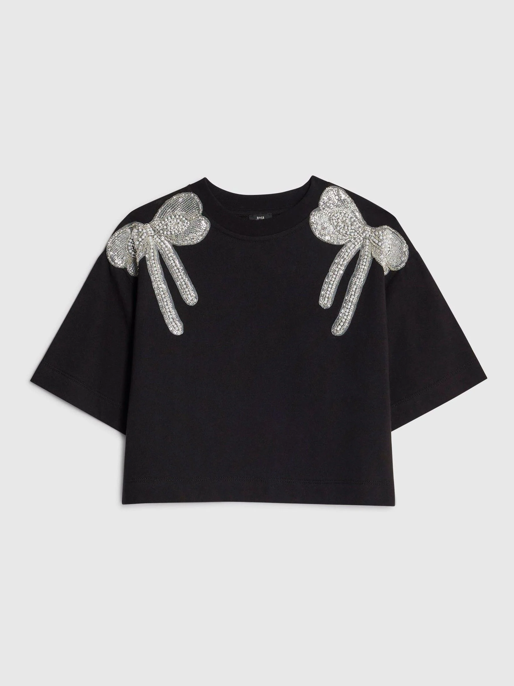 River Island Embellished Bow Top