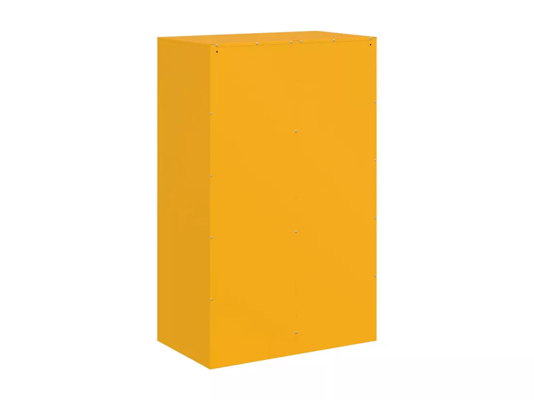 Buffet jaune moutarde 67x39x107 cm acier