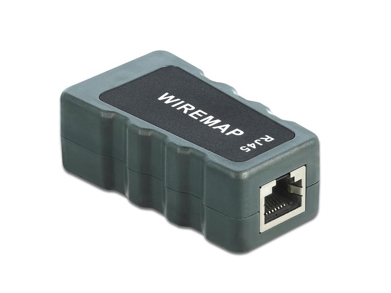 Delock Netzwerktester Netzwerk RJ45 / PoE / DC Delock LCD Kabeltester RJ45 / PoE / DC