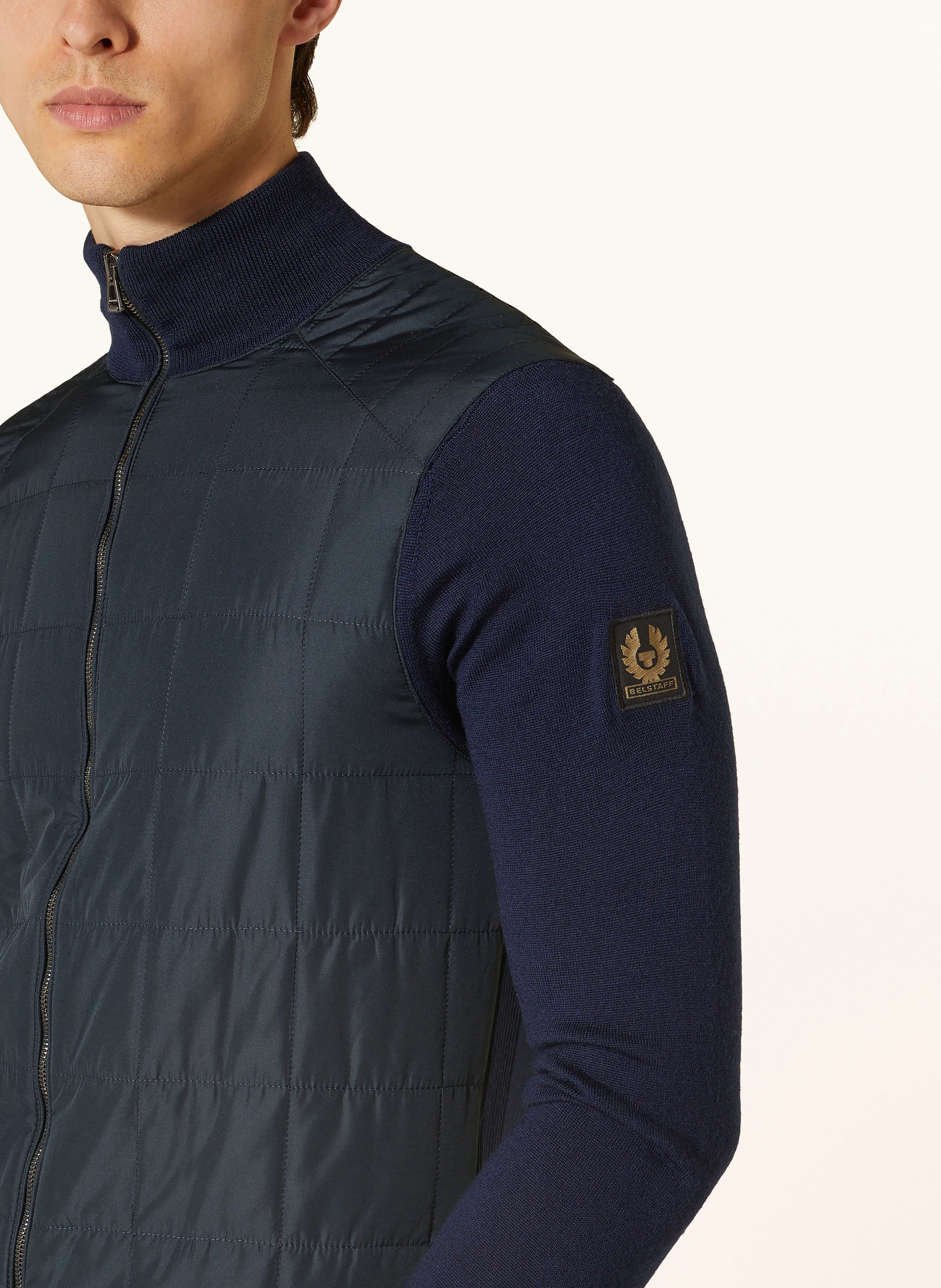 BELSTAFF Strickjacke KELBROOK im Materialmix