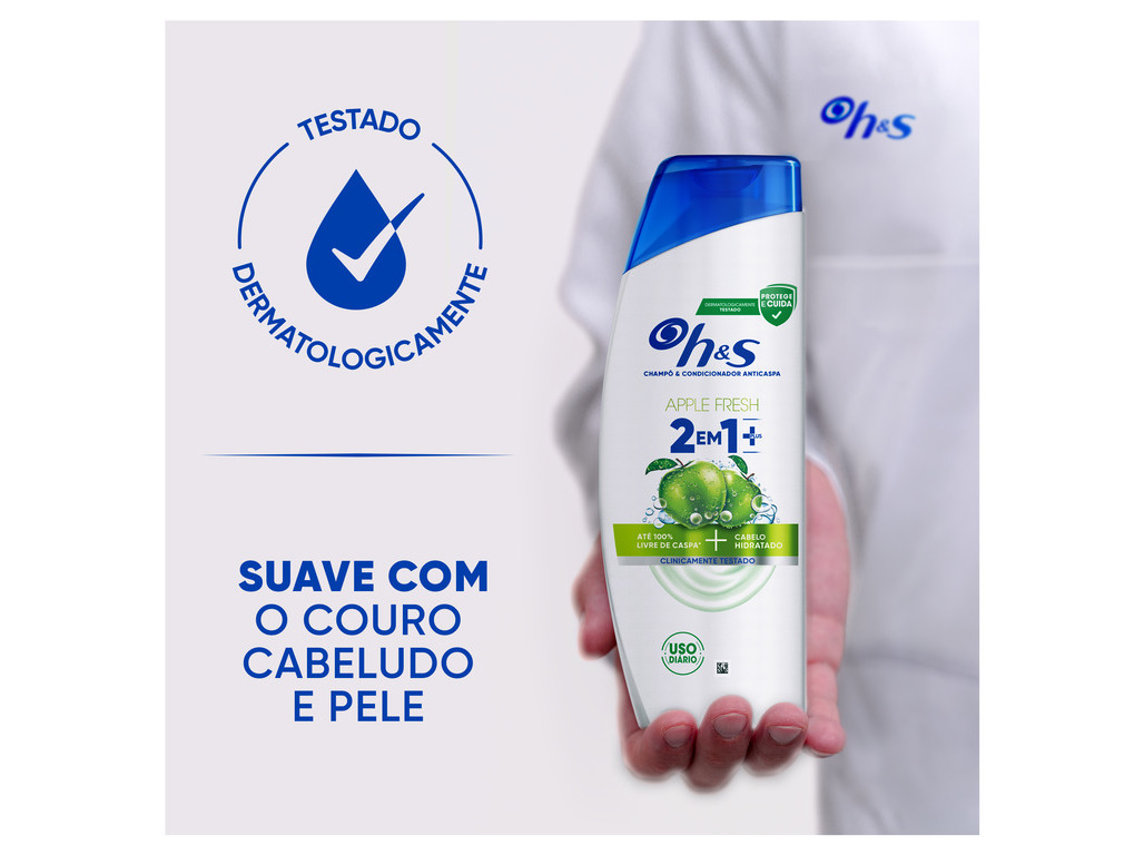 CHAMPÔ H&S MAÇA 2EM1 PLUS 300ML