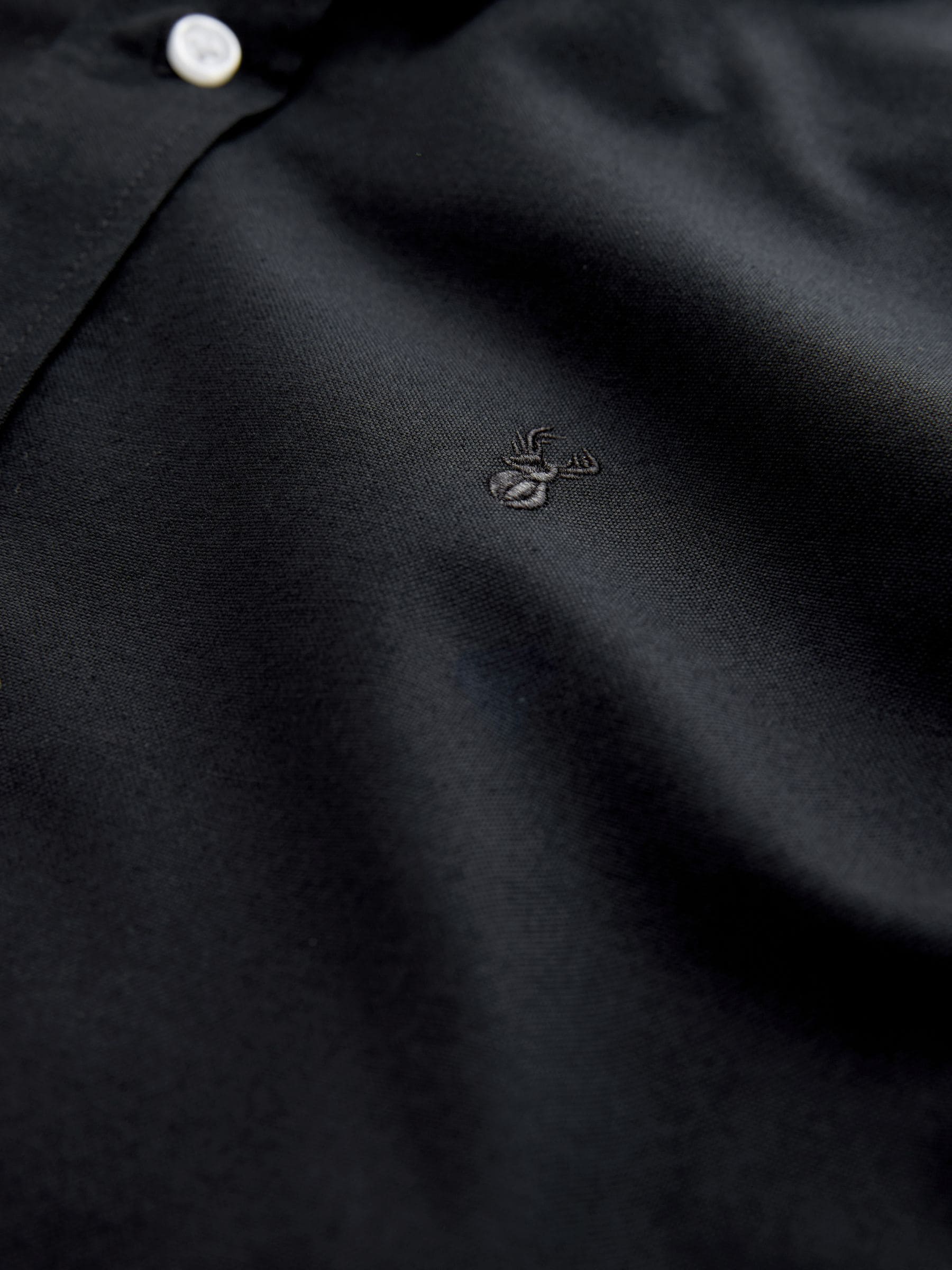 Roestbruin - Slim Fit - Oxford-hemd met lange mouwen