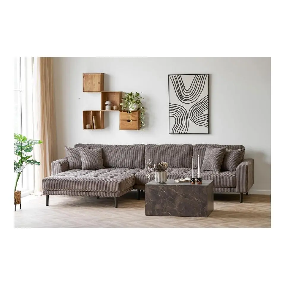 Hioshop Mina wandplank 2 planken eiken
