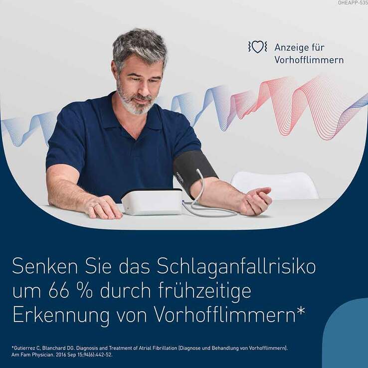 Omron M4 Connect Afib Oberarm Blutdruckmessgerät, 1 St