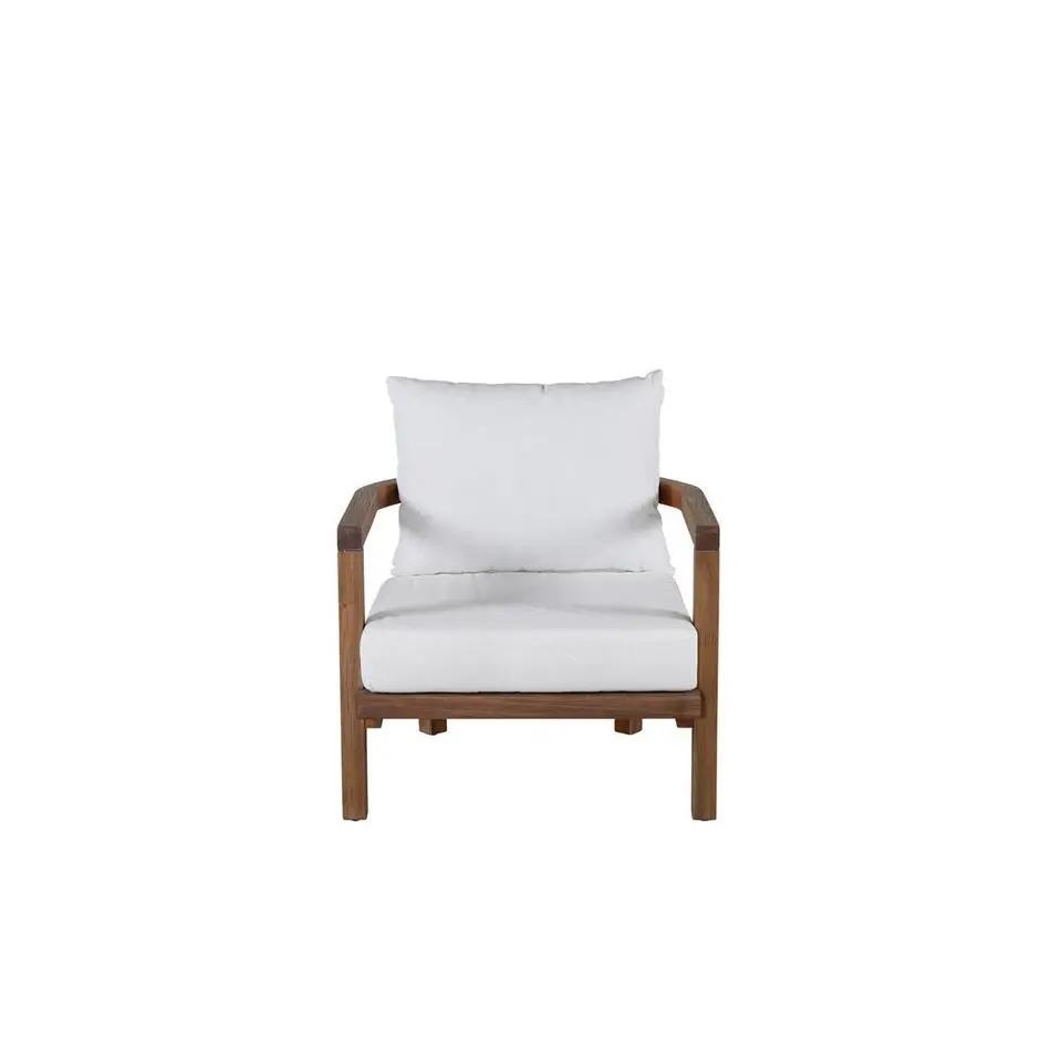 Svea - Abdul loungestoel - acaciahout - naturel/wit
